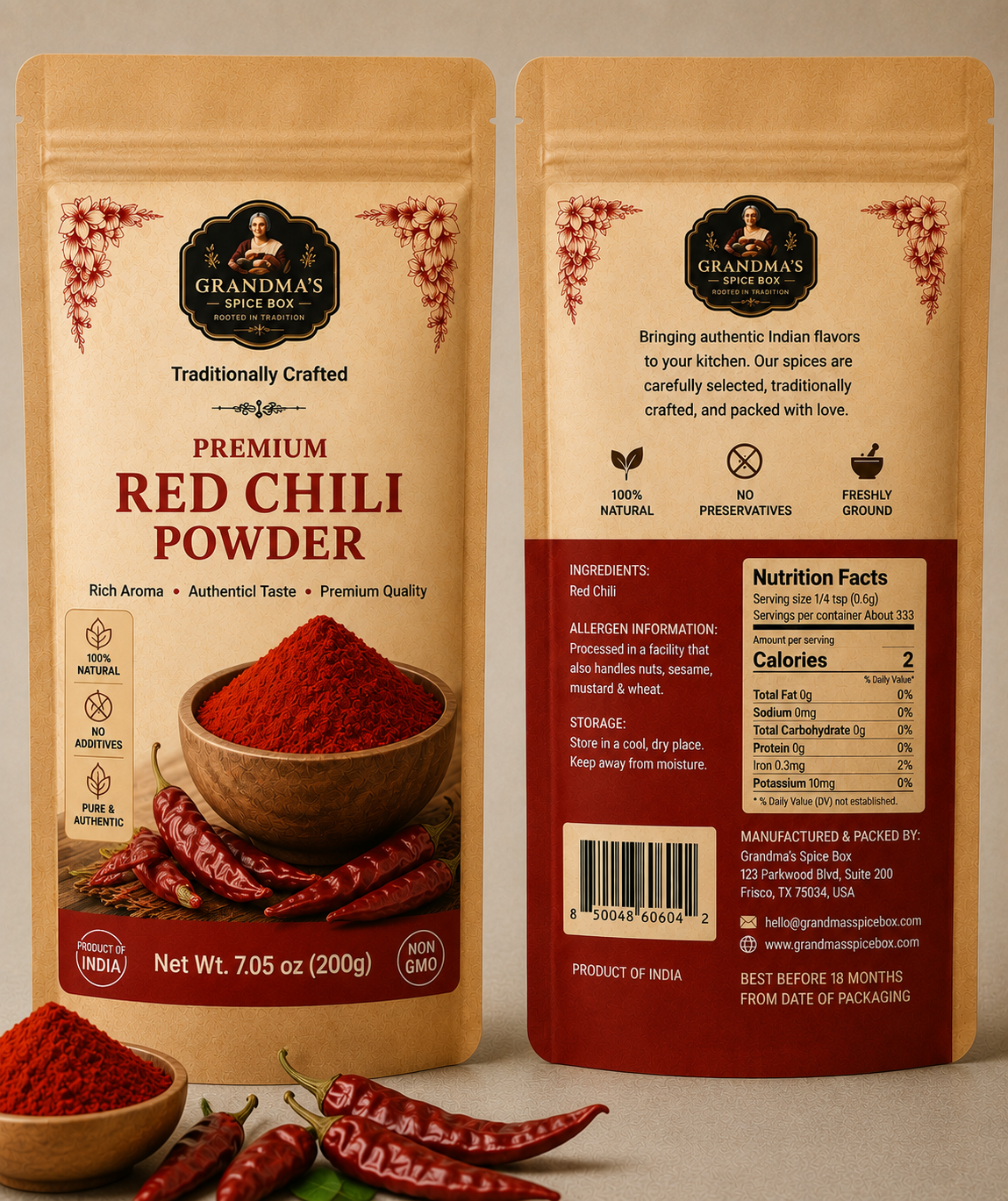 Grandma’s Authentic Red Chili Powder